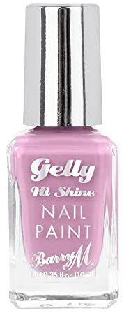 Barry M Gelly Hi Shine Nail Paint, Shade Peony |Light Pink Glossy Nail Polish