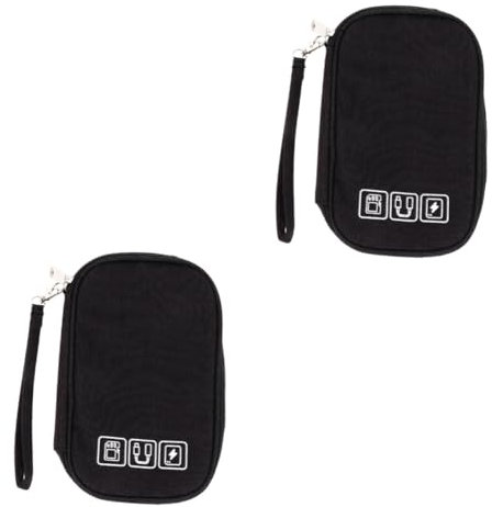 OSALADI 2 Uds Bolsa De Almacenamiento Organizador De Cables De Viaje Bolsa Multiusos Organizador Electrónico Organizador Electrónico De Viaje Gadget Auriculares Inalámbricos Bolsa De