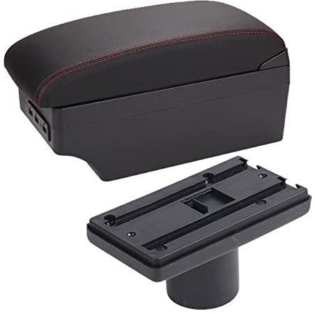 Guantera Central Organizar Caja Para Seat Caja Reposabrazos Para Ibiza 6j Para Ibiza 6L Contenido La Tienda Central Caja Almacenamiento Con Portavasos Cenicero Productos Con USB Coche Apoyabrazos(Tagl