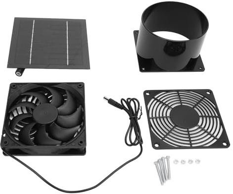 Ventilatore di Scarico Ad Energia Solare, Mini Ventilatore Estrattore D'aria per Estrattore D'aria Ad Energia Solare Esterna per Capannone per Polli in Serra