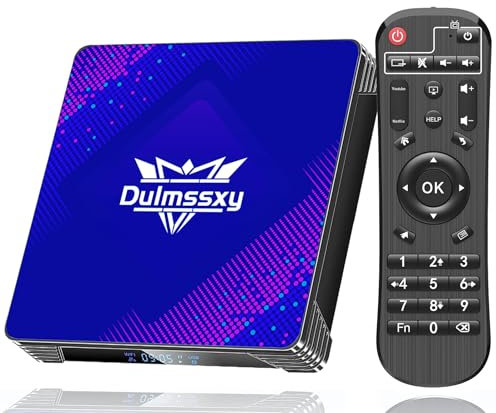 Dulmssxy Android tv box 13.0, Smart TV Box 4K/6K/8K 2 GB di RAM 16 GB di ROM, WiFi 6 con RK3528 Quad-Core 64 bit 3D 2.4G/5G WiFi 10/100M Ethernet BT5.0 USB 3.0 DLNA H.265