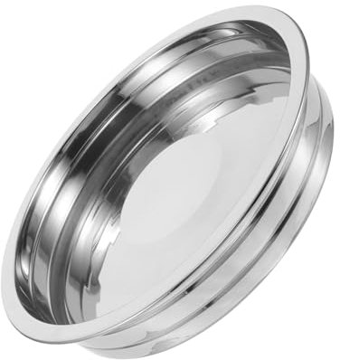 ABOOFAN Convenient Communion Bread Plate Stainless Steel Pie Plate Ideal for Church Decor and Parties