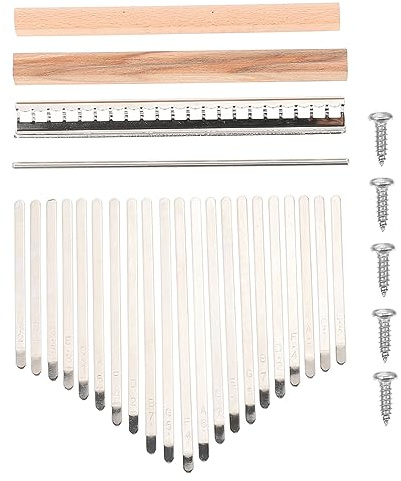 NULYLU Metall Daumenklavier Bausatz 21 Schlüssel Selbstgemacht Kalimba Komplettset Mit Schrauben Kompakt Und Robust Für Unterwegs Und Übung