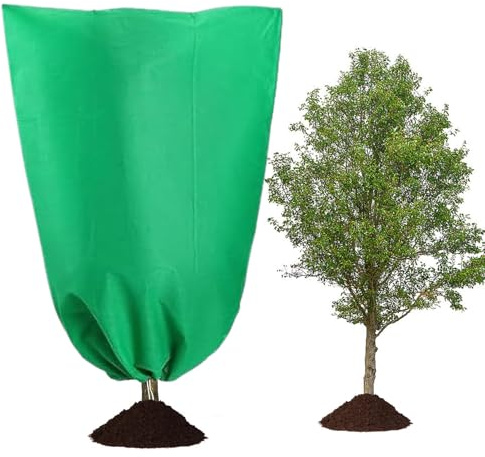 Sollee Housse de Protection Contre Le Gel pour d'extérieur, légumes, Protection Contre Le Gel – Housses Respirantes pour d'hiver avec Fermeture éclair et Cordon de Serrage pour