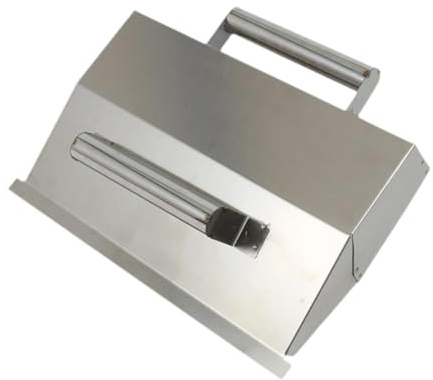 Cazzuola professionale in acciaio inox per calcestruzzo, 31 x 20 cm, strumento professionale per intonacare le pareti con copertura per muratori e pittori