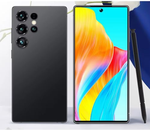 BEAUTY'S S25 Ultra Smartphone 1TB mémoire, 7.3 Pouces FHD Super-V, Double SIM 5G/SD, Android 14, Snapdragon 8 Gen4 Core 10, Batterie 7800mAh, Appareil Photo 108MP (Noir)