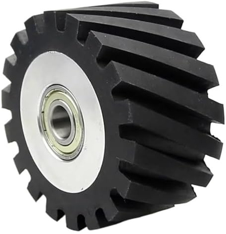 1 unidad de rueda de contacto de goma maciza/ranurada de 100 x 50 mm for lijadora de banda(G 6201 Bearings)