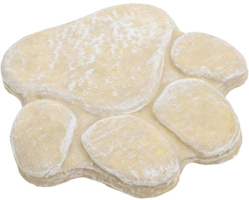 OUNONA Piedra Conmemorativa Escultura de Resina Ligera y Duradera Forma de Huella para Perros y Gatos para Jardín Exterior o Interior
