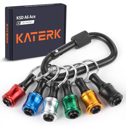 Portátil de Aleación Aluminio Portabrocas Punta Destornillador Vástago Hexagonal 1 4 Pulgadas Extensión Adaptador Tornillo para Taladro con Llavero