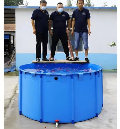 Dieser runde Koi-Teich für den Außenbereich ist robust und langlebig. Dank Seiner oberirdischen Bauweise lässt er Sich leicht mit Wasser befüllen und ist somit ideal für Gärten und Hinterhöf
