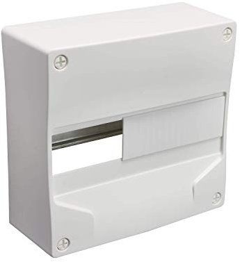 Coffret électrique - Tableau électrique étanche - Coffret tableau - Module électrique - Coffret vide - DEBFLEX Coffret Modulaire Vide 1 Rangée 13 modules 250X240X103mm Blanc