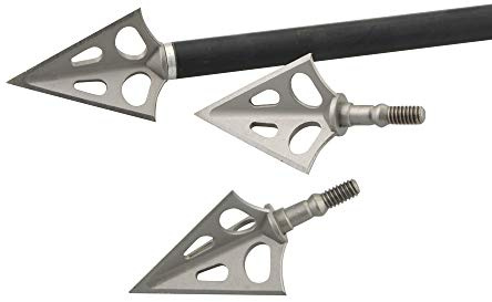 MILAEM 6 Pezzi Punte da Caccia 106 Grano broadheads Teste di Freccia di Caccia di tiro con L'Arco per frecce a Balestra e Arco Compound