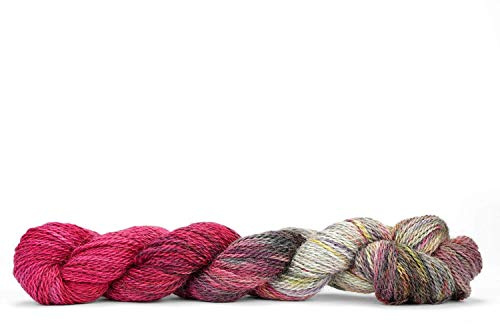 Pascuali Balayage Handgefärbt 80% Alpaka Wolle (Babyalpaka), 20% Schurwolle (Bio Merino Superfine) 50g, Wolle zum Stricken