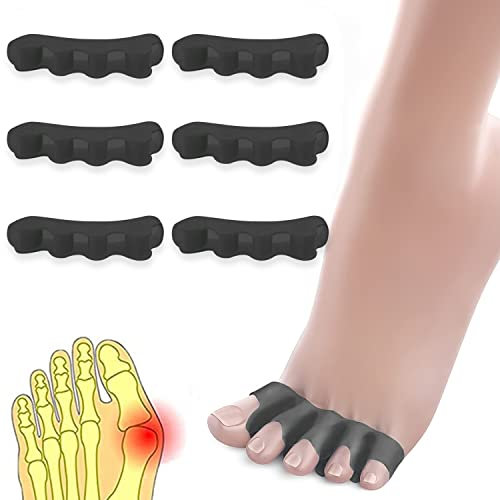 PATRICHOR 6 Pièces Separateur Orteil, Ecarteur Orteil, Redresseur Orteil, Correcteurs D'orteils, Séparateurs D'orteils Silicone, Coussinets Correcteurs Hallux Valgus pour Femmes et Hommes