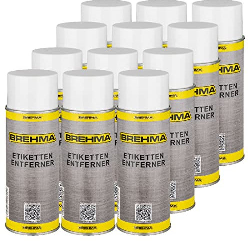 24x Etikettenentfernerspray Etikettenlöser Kleberentferner 400ml Aufkleberlöser mit Griff