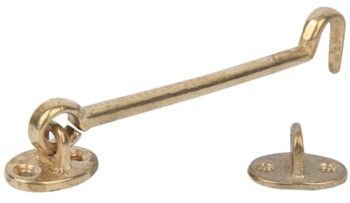 Fensterriegel, Antiker Messing Fensterriegel 17x3,1cm | Einbruchschutz mit Schnellöffnungsfunktion für Türen Holztüren