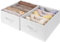 GRANNY SAYS Organizadores de Armarios, Pack de 2 Cajas Organizadoras Armarios, Organizador Armario Ropa, Organizador Camisetas, Organizador de Ropa Para Armario, Organizador Pantalones Armario Blanco