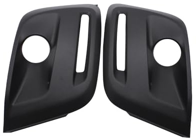 SHLPDFM 1 Pair left Right Black Fog Light Grills Front N/S Passenger Side and Right Driver Side Bumper Foglight Grille 1613564680 1513564680 Compatible with Citroen Berlingo Peugeot Partner 2015-2018