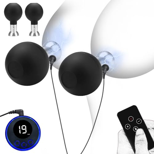 Jpscor Elektro Shock Nippelsauger Brust Massagegerät mit Mehrfrequenz-Elektroschock, SM Brustvergrößerung Sexuelle Elektrostimulation Brustwarzen Stimulator Sexspielzeug für Frauen Paare