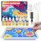 Hapikids Glow Water Marbling Paint for Kids, Arts and Crafts for Kids Age 6-12 Toys for 7-12 Year Old Girls Gift for 9 10 11 Year Olds Girls Boys Easter Crafts for Kid Age 7-12 Birthday Gift Ideas