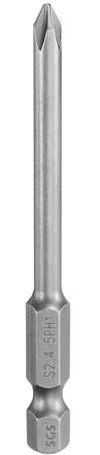 sourcing map #1 Phillips Screwdriver Bit PH1 1/4 Hex Shank 3 (75mm) Long Magnetic S2 Steel Industrial Grade Screw Driver Bit Cross Head Electric Drill Bits 0.177 (4.5mm) Rod