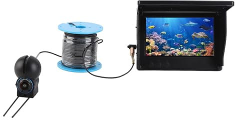 Unterwasser Angelkamera, 30 M Kabel, 4,3 Zoll Bildschirm, 1080P HD Eisangelkamera, Tragbarer Fischfinder mit Ultraweitwinkelobjektiv für das Kajakangeln auf Dem Bootssee