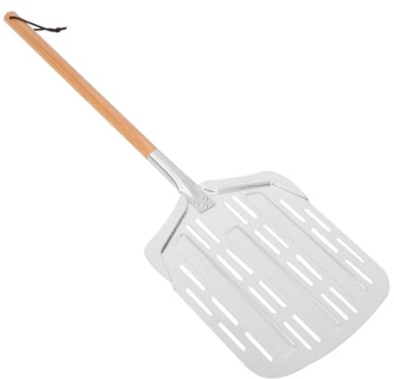 MAGICLULU Ergonomic Designed Pizza Peel Spatula Lightweight Aluminum Holes for Baking and Serving