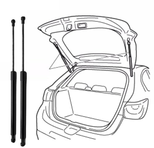HHCVLUZI 2X Auto Heckklappendämpfer Gasfeder Kofferraum Für Maletero para Peugeot 206 1998-2007, Kofferraum Gasfeder Stoßdämpfer Hebestützen Hydraulische Stange Zubehör