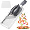 Adjustable Mandoline Vegetable Slicer - Handheld Mandoline Slicer for Onion Potato Cucumber Food Fruits Veg, 3-Level Thickness Salad Chopper with Safe Gripper & Scraper, Ideal Home Kitchen Gadgets