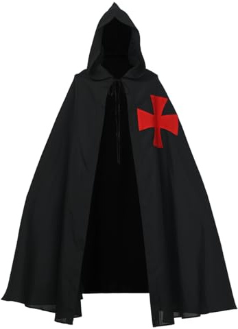 BLESSUME medeltida templar riddare kappa sjukhusare rock med huva