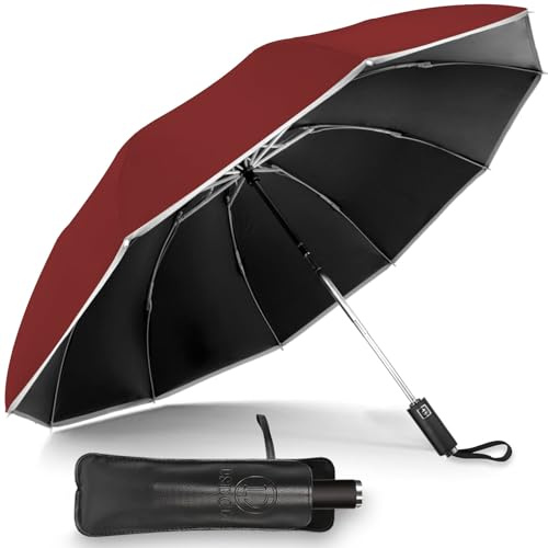 DSDCDJ Regenschirm Taschenschirm Sturmfest Groß
