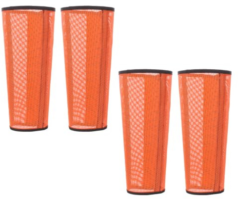 Hemobllo Protectores de Patas de Caballo Fáciles de Poner y Quitar de Malla Transpirable 4 Piezas Funda Ligera de PVC para Verano para Montar y Deportes Ecuestres