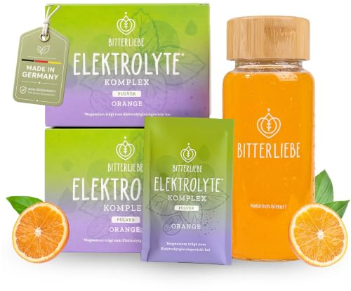 BitterLiebe Elektrolyte Starter Set + Shaker - Polvo electrolítico sin azúcar