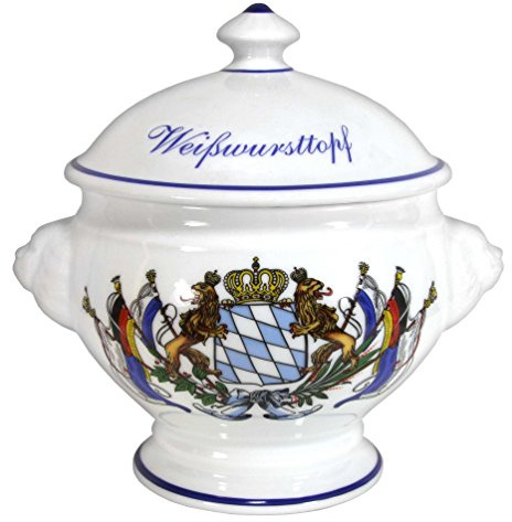 Geschenkbox Bayerischer Weißwurst-Topf Terrine 1 l