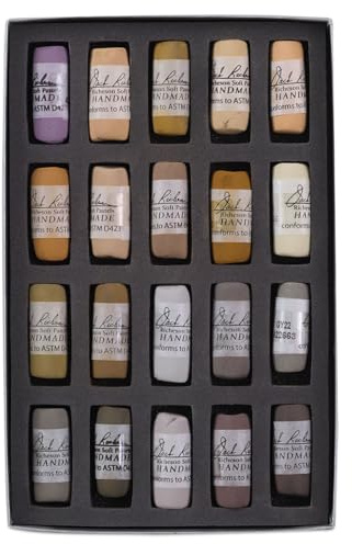 Jack Richeson Hand gerollt Weiche Pastellkreiden Farbe: Browns, 20-teilig