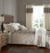 Catherine Lansfield Tufted Stripes Biancheria da Letto in Velluto Tagliato a reti, Policotone, Naturale, Set piumone 2 piazze