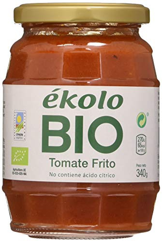 EKOLO Tomate Frito Casero Ecológico, 6 Tarros * 340G 6 Unidades 1980 Ml