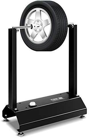 GOPLUS monteringsställ för motorcykel, motorcykelstativ av stål och aluminium, motorcykelvippa med höjdjusterbara fotdynor, hjulhållare för hjul med diameter upp till 80 cm, för montering