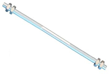 FKAnhängerteile 1 Stück Gewindestange M8 Rechts - Links Gewinde 500 mm + 4 Muttern