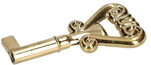 KOTARBAU® 5 Llaves clásicas provenzales para Armario, Llave Dorada, Oro, Pequeña, Compatible con la mayoría de cerraduras de Armario y de cajón, Estilo Antiguo, 5 Unidades