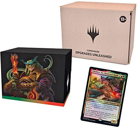 Magic: The Gathering Kamigawa: Neon Dynasty Commander Deck – Upgrades Unleashed, Minimal Packaging Version (Englische Version), Grün-rot