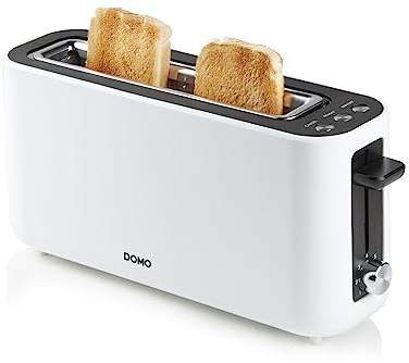 DOMO DO962T Toaster stufenloser Temperaturregler, Cool-Touch-boîte blanc
