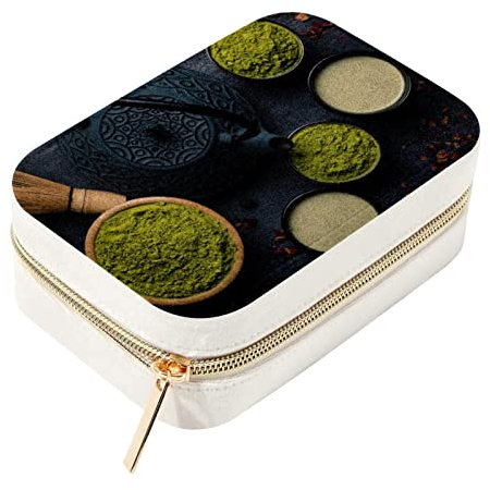 Mini boîte à bijoux de voyage personnalisée pour femme - Vue supérieure - Cérémonie du thé traditionnelle japonaise