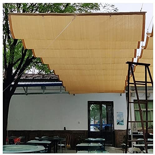 Couverture d'ombrage de pergola rétractable, abri de Patio pour auvent de Voile d'ombrage de Vague pour Bois de pavillon de Plage de Porche de Jardin (Color : Beige, Size : 0.8x3m)
