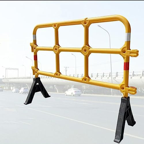 Barricada De Seguridad Móvil Extensible Barrera De Seguridad Móvil De Plástico De 3 Pies De Altura para Vallas De Seguridad De Carreteras Municipales, Vallas De Construcción (Color : Yellow-90x140cm