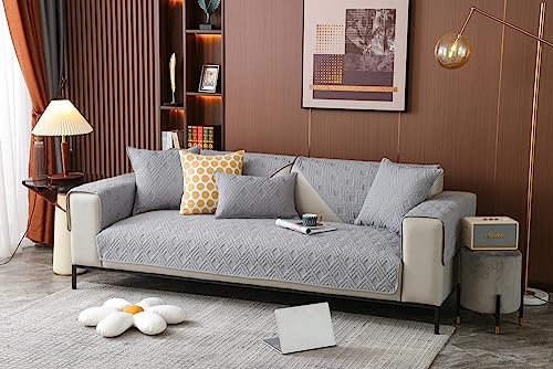 Smingm Sofabezüge/Sofabezug, Sofa/Couch überzug/überwurf, Sofaschoner rutschfest, Warmer Super Weicher Decke Bezüge für Sofa L Form/U Form/Ecksofa 3/2/1 Sitzer, Sofaschutz Hund Katze