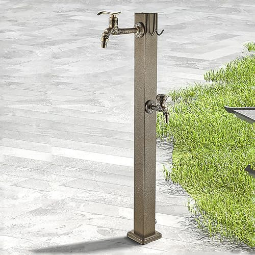 XRRJFYH Wasserzapfsäule Garten Wassersäule Wasserentnahmestelle Garten Wasserzapfstelle Garten Wasserhahn Auslaufhahn Aussen (Color : Side Water Inlet, Size : 80cm/31.5in)