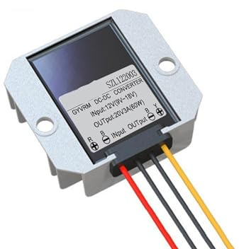 ESXSWYDR Convertidor de voltaje CC de 12 V a 20 V, 5 A, 100 W, regulador de 12 voltios a 20 voltios, 5 A, fuente de alimentación para coche (12 V a 20 V 1 A)