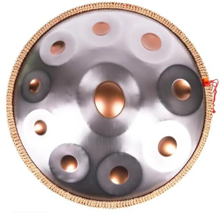 Handpan Drum, Tamburo Per Handpan Da 22 Pollici, Percussioni Armoniche, Tamburo In Acciaio 432HZ, Con Supporto Per Handpan, Custodia Per Handpan(9Notes)