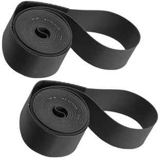 VekAuto 700C Bike Wheel Rim Strip Rim Tape Liner Tube Band PVC Black Pair Auto Accessories